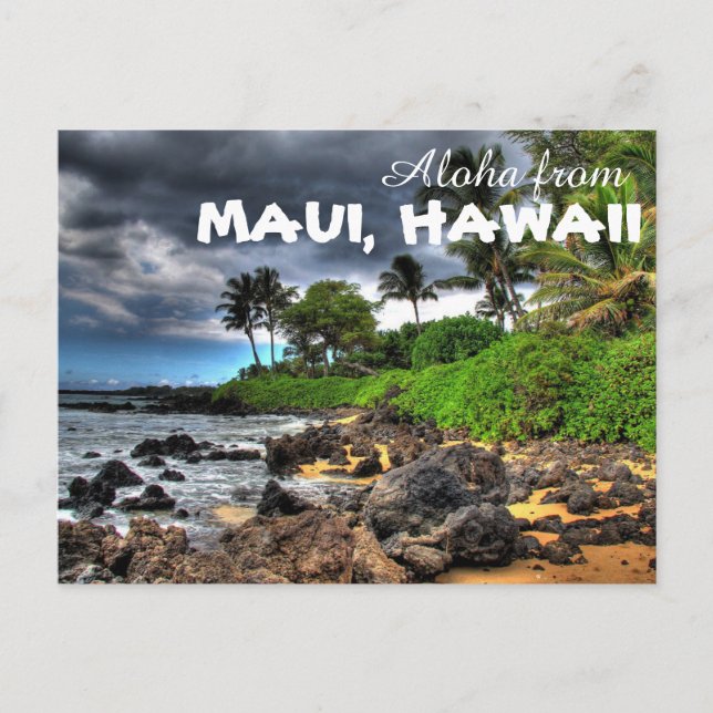 Postal Aloha de Maui Hawaii (Anverso)