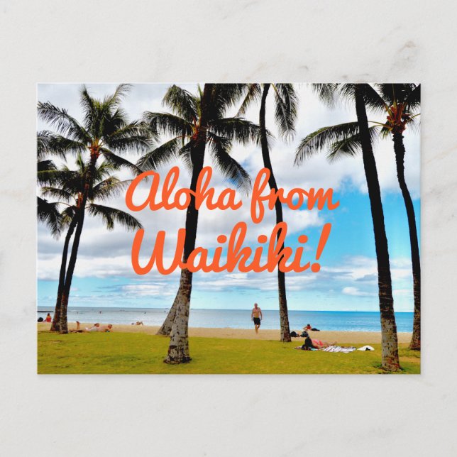 Postal Aloha de Waikiki (Anverso)