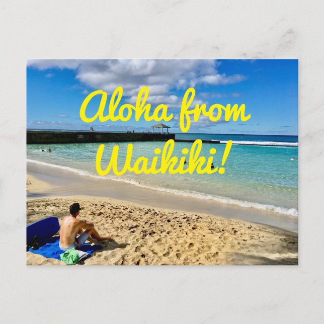Postal Aloha de Waikiki (Anverso)