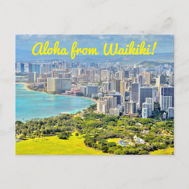Postal Aloha de Waikiki (Anverso)