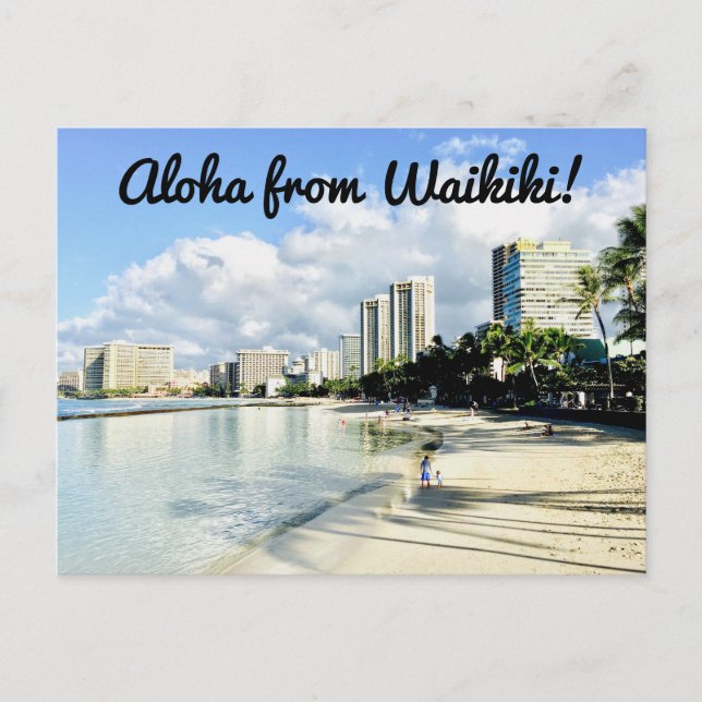 Postal Aloha de Waikiki (Anverso)