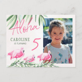 Postal Aloha deja fiesta de cumpleaños de Flamingle tropi