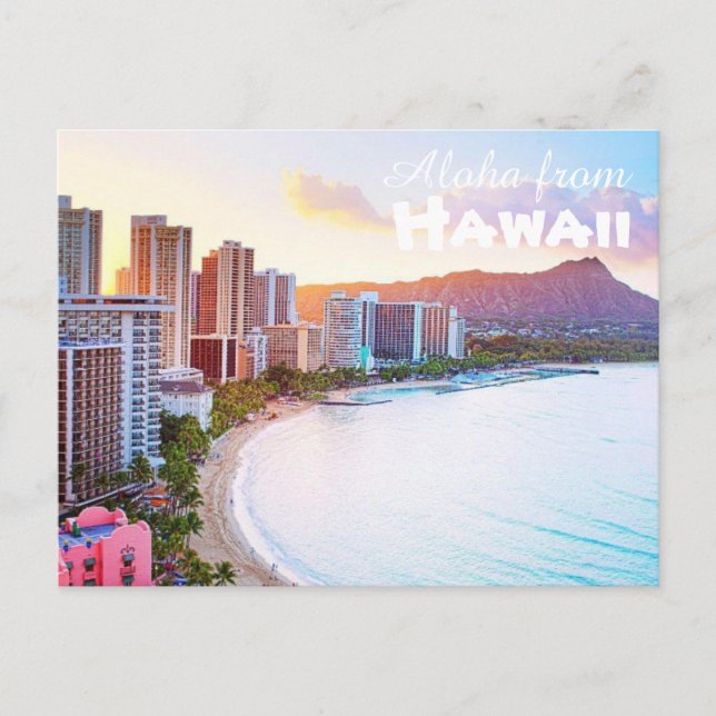 Postal Aloha desde Hawaii (Anverso)