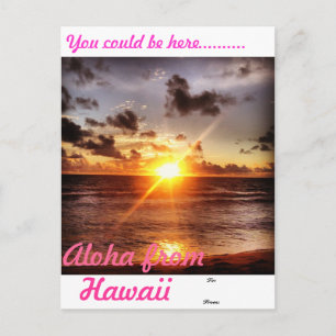 Postal Aloha desde Hawaii