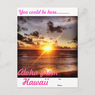 Postal Aloha desde Hawaii