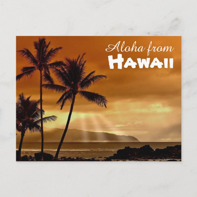 Postal Aloha desde Hawaii (Anverso)