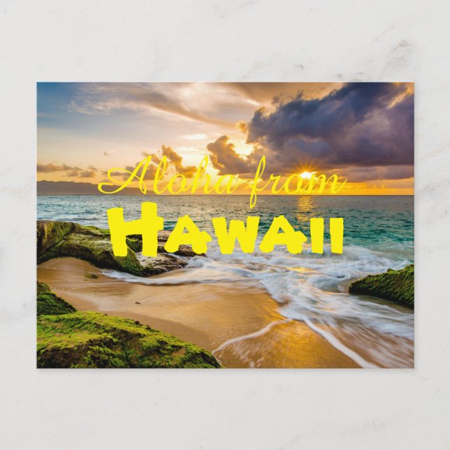 Postal Aloha desde Hawaii (Anverso)