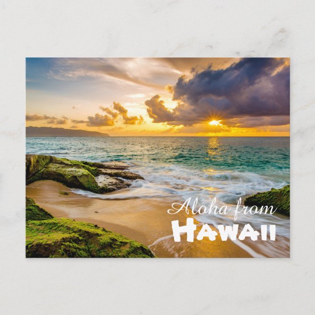 Postal Aloha desde Hawaii (Anverso)