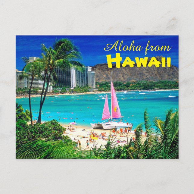 Postal Aloha desde Hawaii (Anverso)