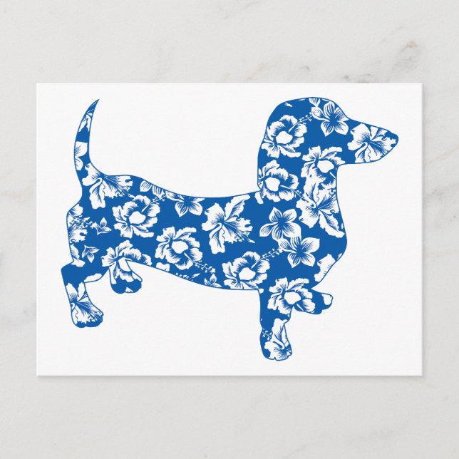 Postal Aloha Doxie Dachshund (Anverso)