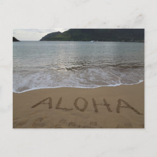 Postal Aloha en la playa