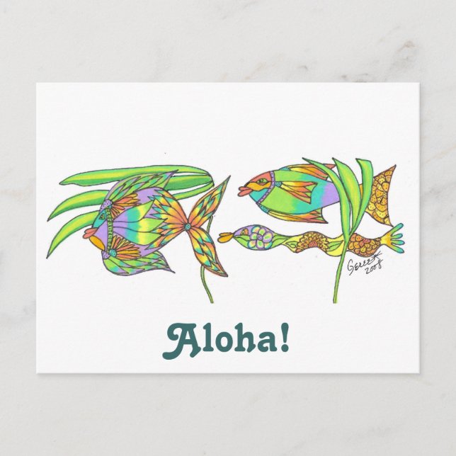 Postal Aloha Fish (Anverso)