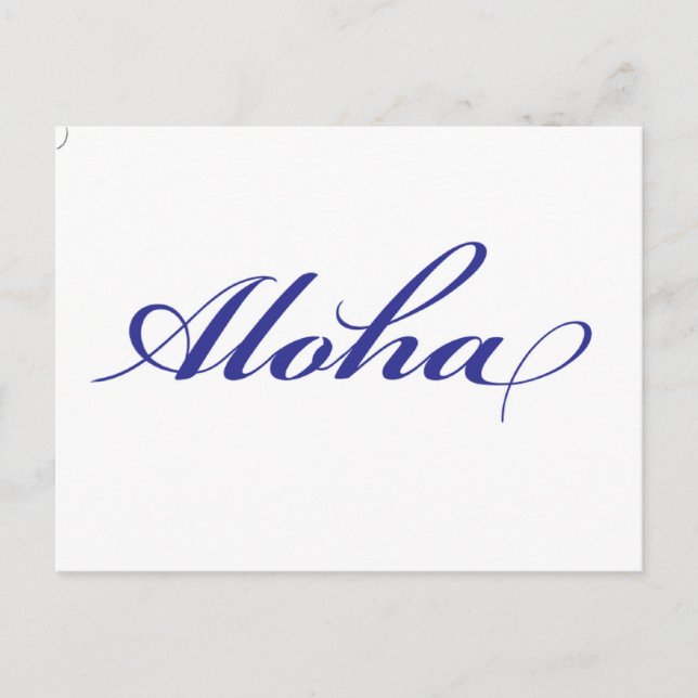 Postal Aloha Hawaii (Anverso)