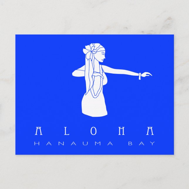 Postal Aloha Hawaii Hula Dancer (Anverso)