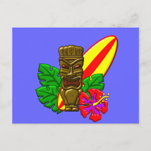 Postal Aloha Hawaii Surfer