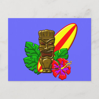 Postal Aloha Hawaii Surfer