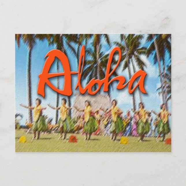 Postal Aloha Hula (Anverso)