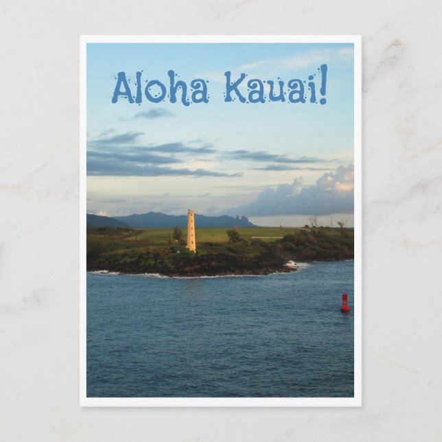 Postal ¡Aloha Kauai! (Anverso)