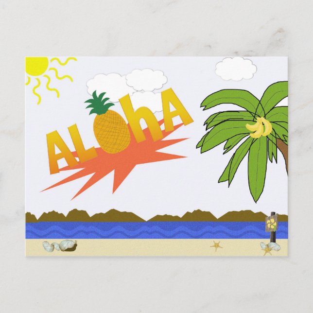 Postal ALOHA Postcard (Anverso)