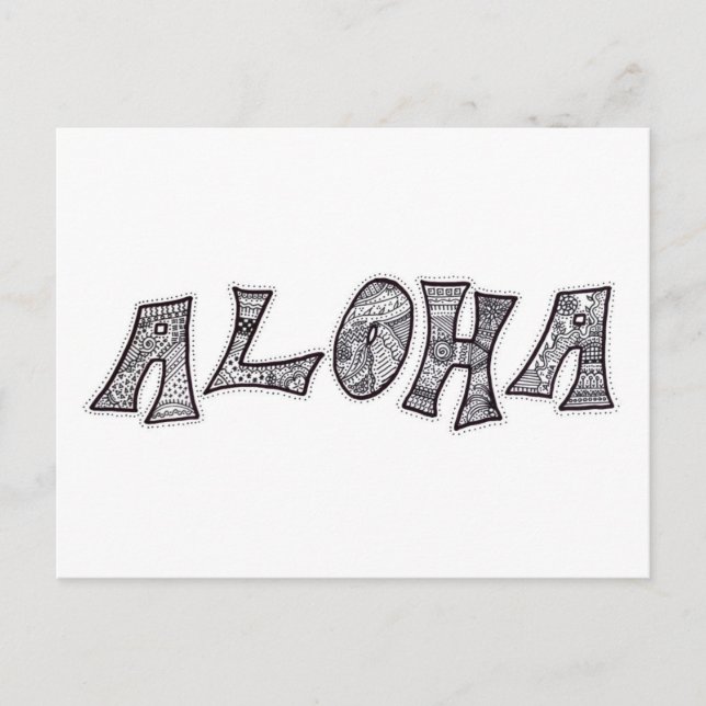 Postal Aloha Postcard (Anverso)