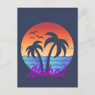 Postal Aloha - Sunset tropical hawaiano
