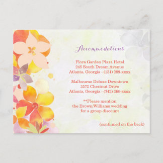Postal Alojamiento Boda con brisa de jardín