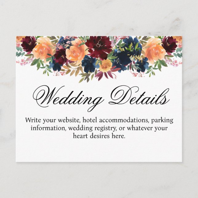 Postal Alojamiento de detalles azules de la marina de oro (Anverso)