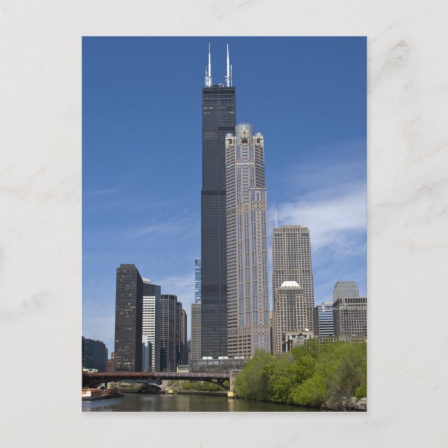 Postal Alojamiento de Willis Tower (anteriormente la Torr (Anverso)