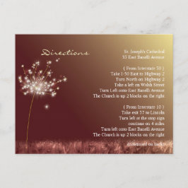 Postal Alojamiento en dirección de casamiento de otoño