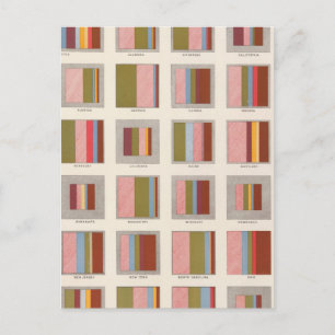 Postal Alojamiento en la iglesia, litografía estadístico 