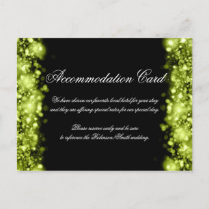 Postal Alojamiento Luces Esparkling Lime Black