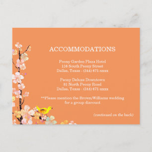 Postal Alojamiento para Bodas de aves Alojamiento Alojami