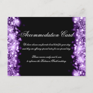 Postal Alojamiento Sparkling Luces Purple