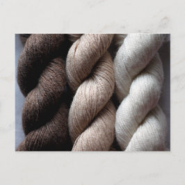 Postal Alpaca color crema beige marrón yarn