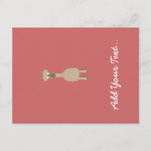 Postal Alpaca marrón