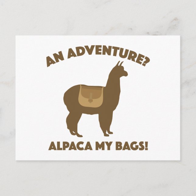 Postal Alpaca My Bags (Anverso)