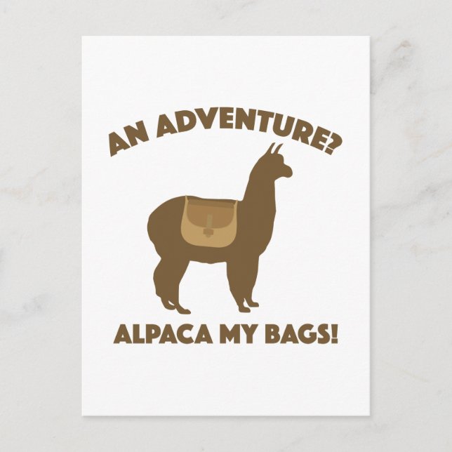 Postal Alpaca My Bags (Anverso)