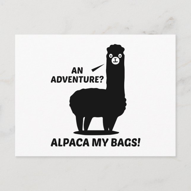 Postal Alpaca My Bags (Anverso)