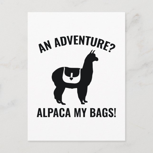 Postal Alpaca My Bags (Anverso)