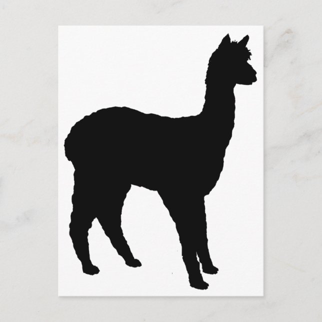 Postal Alpaca Silhouette (Anverso)