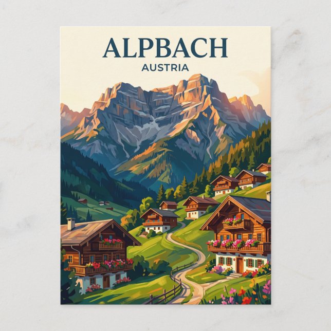 Postal Alpbach Austria (Anverso)