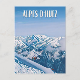 Postal Alpe d'Huez Station de ski