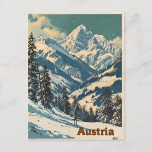 Postal Alpes Austria Antiguo