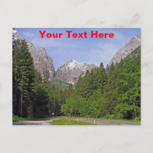 Postal Alpes austríacos personalizables