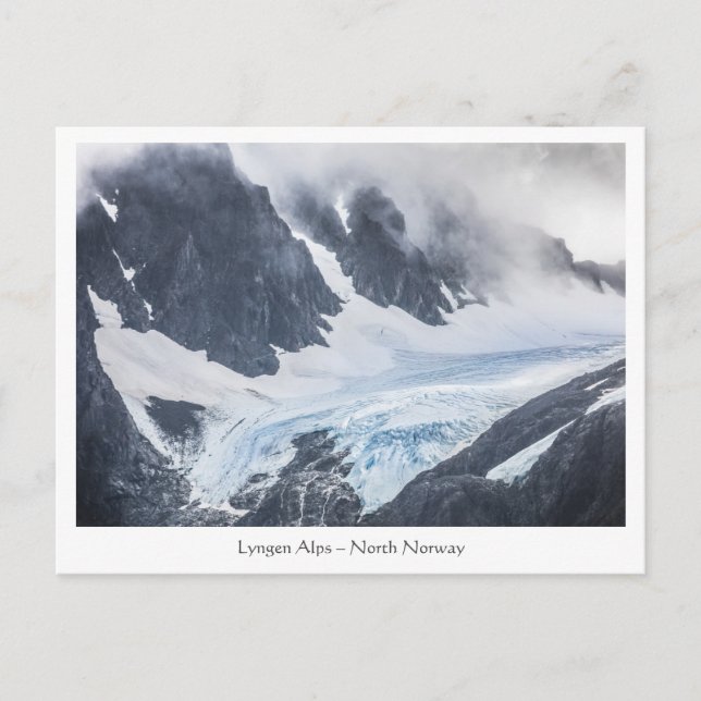 Postal Alpes de Lyngen Norte de Noruega (Anverso)
