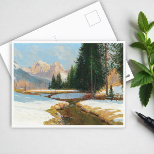Postal Alpes de Salzburger, invierno
