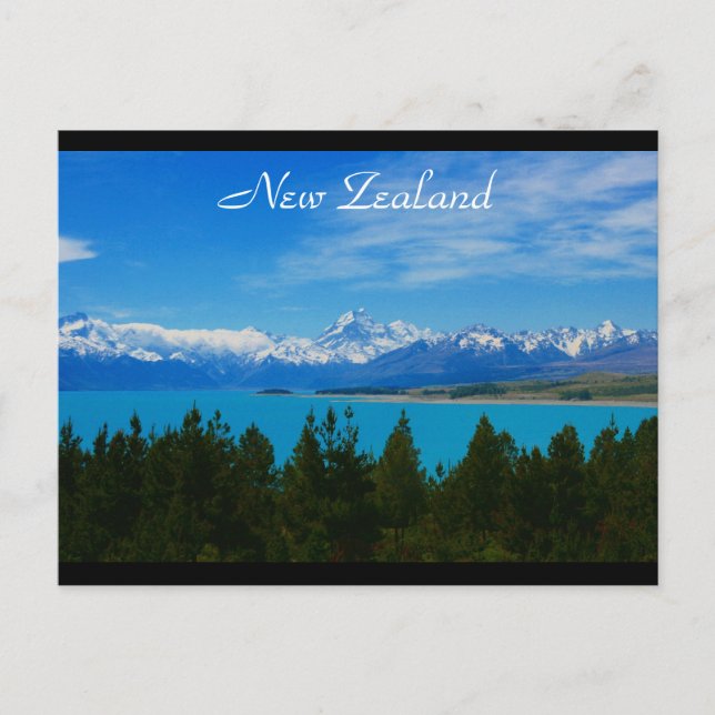 Postal alpes del sur de Nz (Anverso)