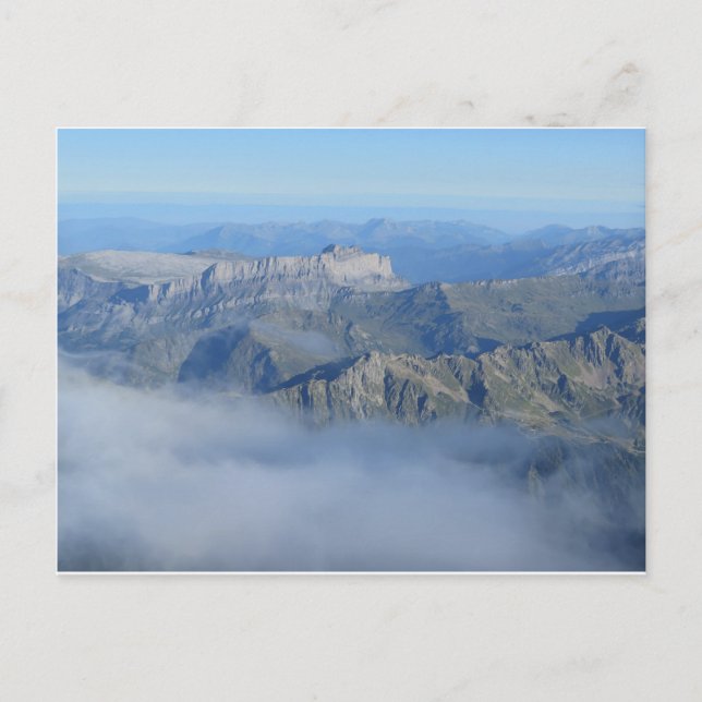 Postal Alpes franceses (Anverso)