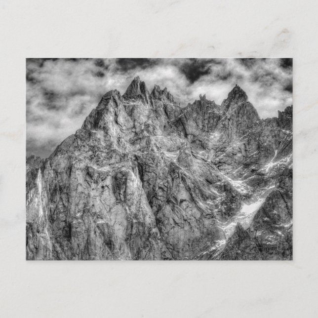 Postal Alpes franceses Chamonix (Anverso)