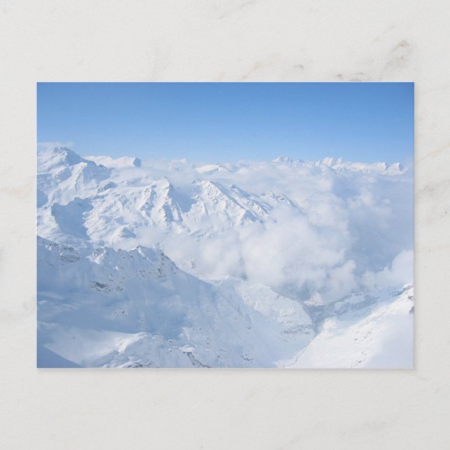 Postal Alpes suizos (Anverso)